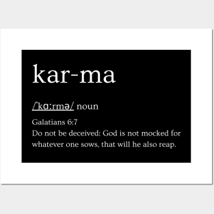 Biblical definition for Karma Posters and Art